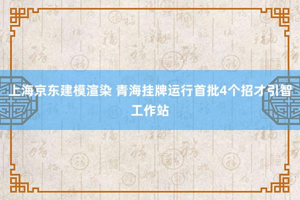 上海京东建模渲染 青海挂牌运行首批4个招才引智工作站